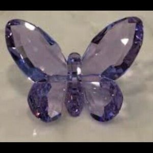 Swarovski Crystal Violet Butterfly **Rare** Mint!